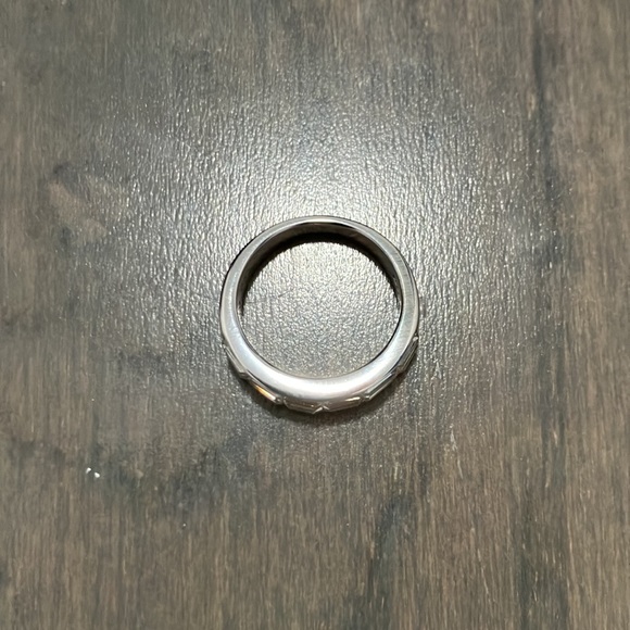 Y2K Vintage Swarovski Crystal Sterling Silver Ring Size 5 - Picture 7 of 11